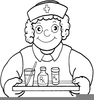 Black Nurse Clipart Image