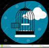 Bird In Cage Clipart Image