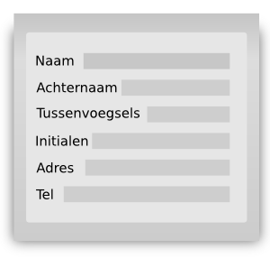 Hawk Personal Information Dutch Clip Art