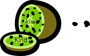 Kind Kiwi Clip Art