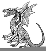 Medieval Dragons Clipart Image