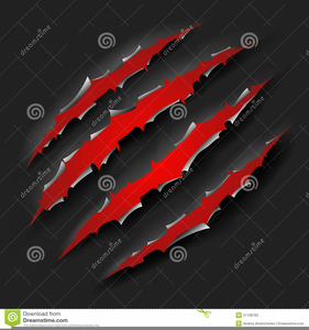 Claw Scratch Marks Clipart Image