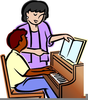 Piano Teacher Clipart Image