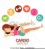 Clipart Of Cardiovascular Exercises Image