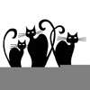 Clipart Of Black Cats Image