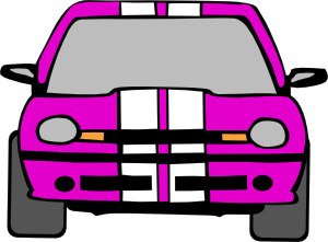 Dodge Neon (pink) Clip Art