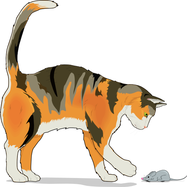 free cat and mouse clipart - photo #7