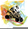 Quad Bike Vector Clipart Image