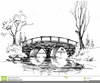 Bridge Over Water Clipart Image