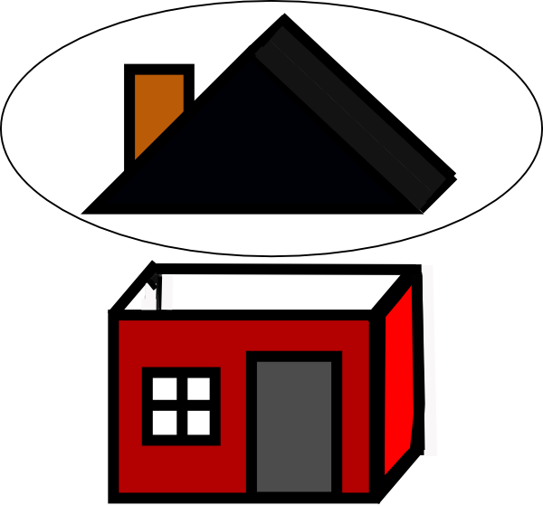 free house roof clip art - photo #16
