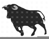 Running Bull Clipart Image