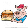 Pork Sandwich Clipart Image
