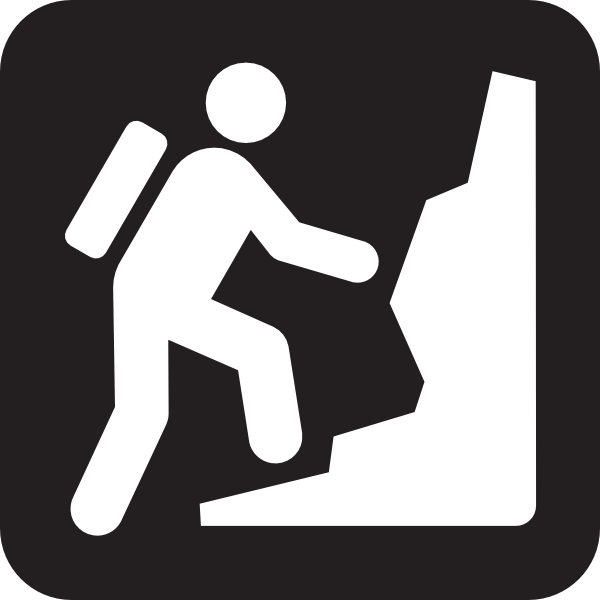 clipart man climbing mountain - photo #28