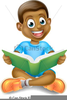 Kid Studying Clipart Image