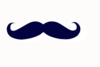 Navy Stache Clip Art