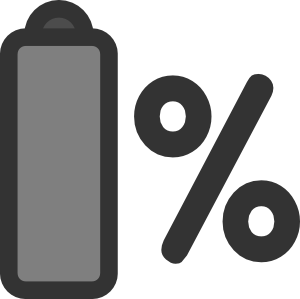 Battery Percentage Clip Art