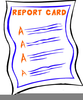 Free Clipart Of A Report Card Image