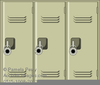 School Lockers Clipart Image