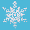 Glitter Snowflakes Clipart Image