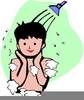 Taking A Shower Clipart Image