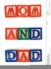Only Clipart Mom Dad Image