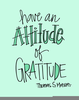 Attitude Of Gratitude Clipart Image