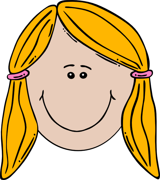 funny happy face cartoon. Smiling Girl Face