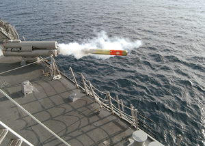 A Mk-46 Torpedo Is Launched From Uss Preble Ddg 88 Image