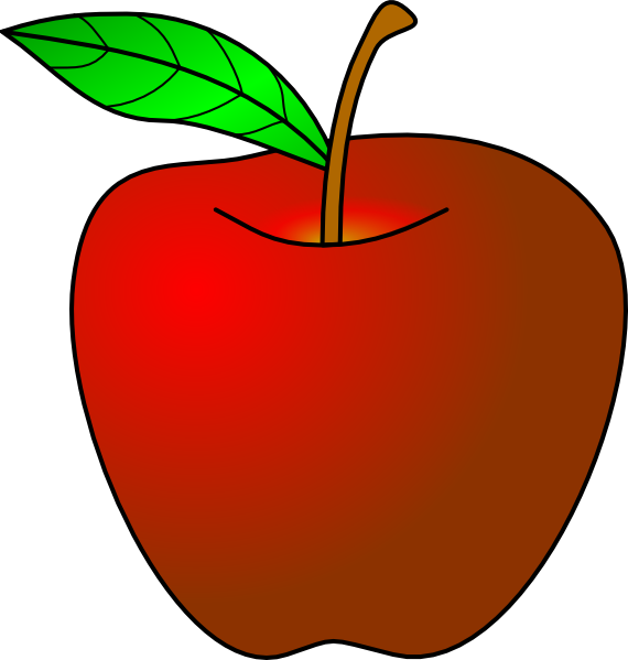 clipart apple drawing - photo #16