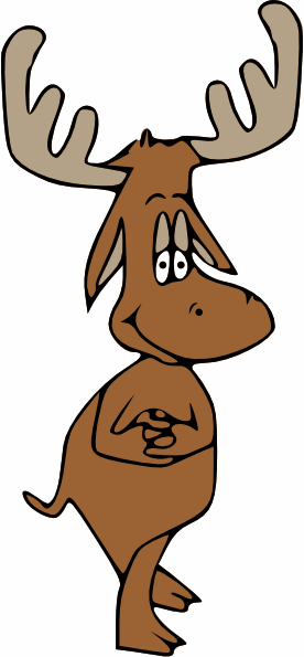 free clip art cartoon moose - photo #2