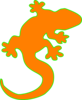 Gecko Orange Clip Art