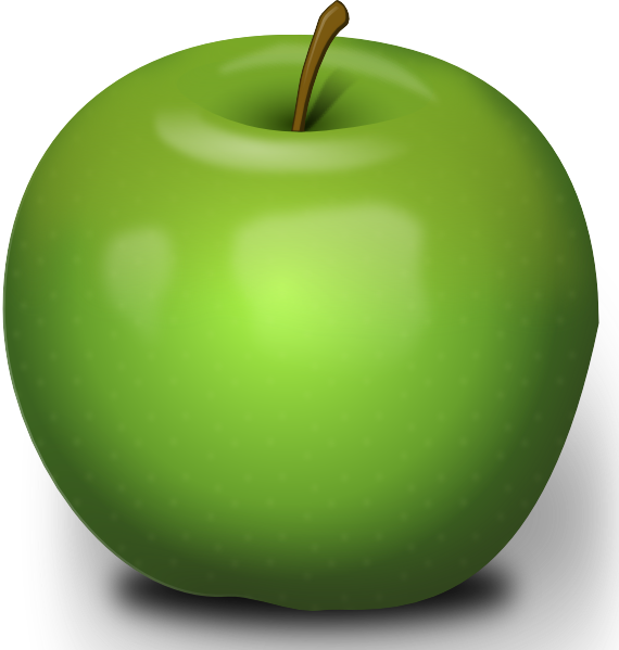 clipart of green apple - photo #5