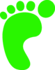 L Foot Print Green A Image
