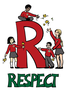 Children Showing Respect Clipart Image