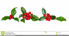 Free Clipart Of Holly Leaves Image