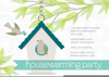 Housewarming Party Invitation Clipart Image