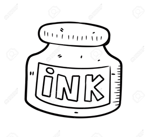 Ink Pot Clipart Black And White | Free Images at Clker.com - vector