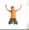 Jumping Girl Clipart Image