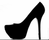 Black High Heel Shoe Clipart Free Image