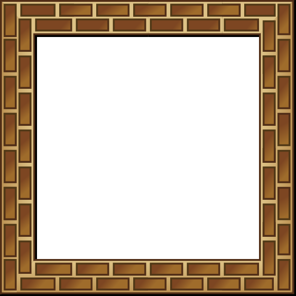 frames and borders clip art. Rpg Map Brick Border clip art