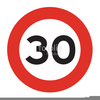 Clipart Speed Limit Sign Image