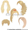 Man With Long Hair Clipart Image