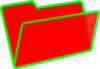 Red/green Folder Clip Art