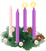 Catholic Advent Wreath Clipart Image