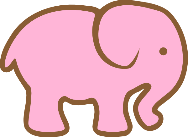 free clip art pink elephants - photo #7