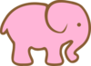 Pink Elephant Clip Art