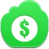 Free Green Cloud Dollar Coin Image