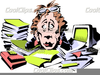 Clipart Of Overworked Secretary Image