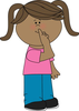 Talk Quietly Clipart Image