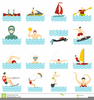 Recreational Windsurfing Clipart Image